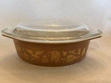 Vintage Pyrex Early American Pattern Milk Glass Bowl & Refrigerator Dish Set (3 Pieces) — listing 2