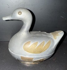 Vintage Pewter Figural Duck Covered Trinket Box — listing 5