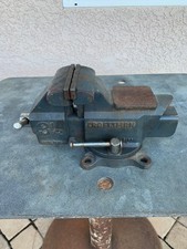 Vintage Craftsman 3-1/2 Inch Bench Vise with Swivel Base, Model 5198x, Made in USA