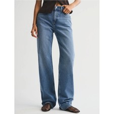 Abercrombie & Fitch The '90s Relaxed Jean High Rise Curve Love Black Wash Size 27/4R — listing 2