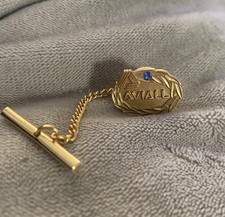 10K Gold Winged Airline Pilot/Service Pin with Enamel Eagle Emblem and Diamond Accent — listing 6