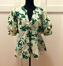 Entro Retro Floral Print Boho Blouse, Size S — listing 5