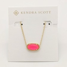Kendra Scott Elisa Pendant Necklace in Gold with Emerald Cat's Eye — listing 2