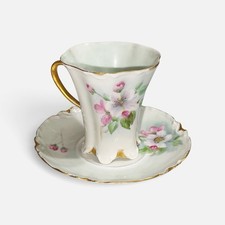 Antique Limoges D&Co Porcelain Gilt Demitasse Cup with Ornate Gold Handle, listing 2