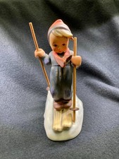 Hummel "Skier" Boy Figurine with Metal Poles (Hum 59) — listing 4