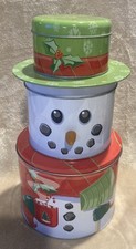 Decorative Two-Tier Stacking Storage Tin with Whimsical Storybook Illustrations — listing 5
