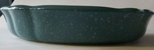 White Rectangular Ceramic Baking Dish with Black Rim Trim — listing 4
