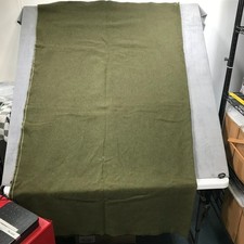 1957 military blanket 1957 US Military Wool Bed Blanket, Olive Green Shade 118, Type 1 Size 2 — listing 6