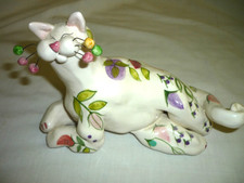 Amy Lacombe Whimsiclay 'Love You' Ceramic Cat Figurine with Original Tag — listing 4