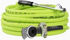 Blue Rubber Air Hose with Brass Quick-Connect Coupler and Tire Chuck (300 PSI) — listing 3
