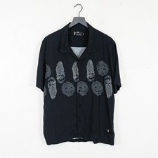 MENACE Navy Cotton Twill Button-Up Shirt/Shirt Jacket, Size L — listing 6