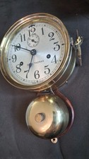 Seth Thomas Eight Day Ships Lever Wall Clock, Oak Case, 10 1/2 inch — listing 4