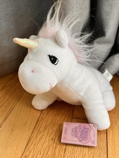 Precious Moments Plush Doll with Yarn Pigtails and Pink Polka-Dot Dress — listing 3