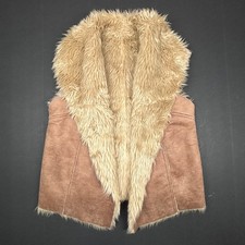 Penny Lane Faux Fur Trim Suede Boho Vest — listing 4