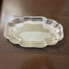 Gorham Silverplate Round Serving Tray with Black Center — listing 5