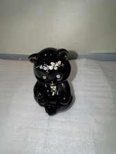 Handmade Ceramic Bear with Log Toothpick/Pen Holder Figurine — listing 2