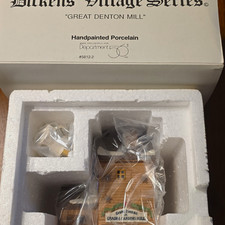 Department 56 Dickens' Village Series "Great Denton Mill" Lit Ceramic Building — listing 4