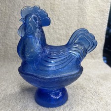 Vintage Pressed Glass Rooster on Nest Covered Candy Dish — listing 3