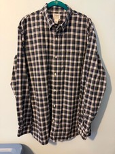 L.L. Bean Traditional Fit Men's Plaid Cotton Button-Down Shirt, Size M-Tall — listing 5