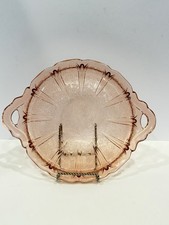 Jeannette Cherry Blossom Green Uranium Depression Glass Bowl, 7 inch — listing 5