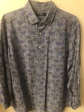 Cremieux Men's Paisley Print Long Sleeve Button-Down Shirt XL — listing 2