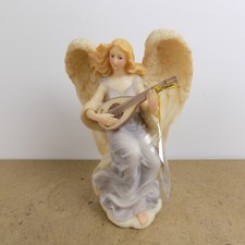 Resin Angel Figurine with Dove, Standing with Flowing Robes — listing 2