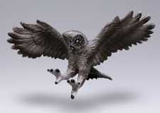 Vintage PVC Owl Figure with Grey Wings and Yellow Body Yes - a brand/copyright name is stamped — listing 4