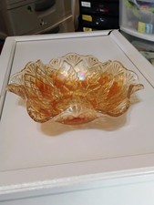 Marigold Carnival Glass Punch Cups, Set of 3 — listing 4