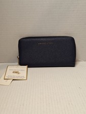 Adrienne Vittadini Embossed Logo Zip-Around Wristlet Wallet in Blush/Tan — listing 3