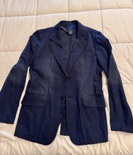 Guess Men's Black Cotton Snap-Front Blazer Jacket, Size L (NWT) — listing 5