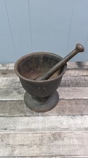 Antique Cast Iron Mortar and Pestle Apothecary Spice Grinder — listing 5