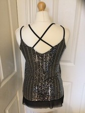 River Island Pink Sequin Cami Slip Dress, UK 6 / US 2 — listing 6
