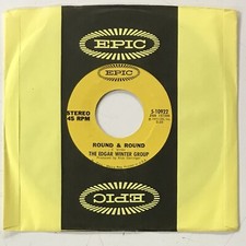 The Edgar Winter Group "Round & Round" / "Catchin' Up" 45 RPM 7" Single (Epic 5-10922, 1972) — listing 3