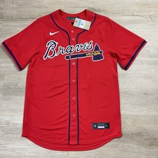 Nike Atlanta Braves Ronald Acuña Jr. #13 Red Alternate Replica Jersey, Size L — listing 5
