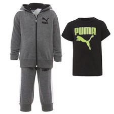 PUMA Toddler Boys 3-Piece Set - Two Tees (Gray, Red) & Joggers, Size 3T, NWT — listing 6