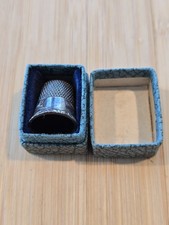 Vintage Thimble Collection with Wooden Display Case (Approx. 70+ Thimbles), listing 4