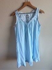 Miss Elaine Zip-Front House Dress Robe with Floral Embroidery, Size S — listing 3