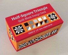 Half-Square Triangle Quilt Block Design Deck - 100 Two-Sided Cards — listing 6
