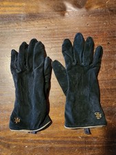 Lauren Ralph Lauren Women's Black Genuine Leather Dress Gloves Size Large — listing 3