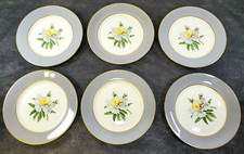 Princess China Tru-Tone "Golden Peony" Dinner Plate with Gray Rim and Gold Trim — listing 6