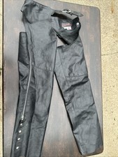 Brooks Leather Motorcycle Chaps, Black — listing 6