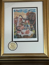 Leighton-Jones Emmett Kelly Clown Limited Edition Print '1982/5000' Signed, Framed with Emmett Kelly Original Seal — listing 3