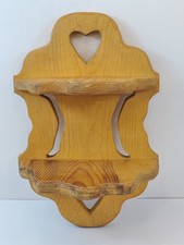 Vintage Pine Display Cabinet / Wall Unit with Glass-Door Hutch, Drop-Front Desk Section and Lower Cupboards — listing 6