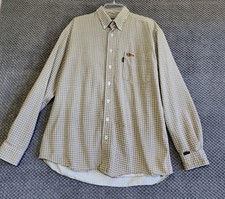 Cinch WRX Men's Blue & White Plaid Long Sleeve Button-Down Shirt, Size XXL, listing 5