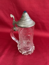 Vintage German-Style Ceramic Beer Stein with Relief Dancing Couple, "Lodge Dance 1958" Commemorative Inscription — listing 2
