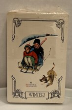Norman Rockwell Four Seasons Playing Cards Set (Spring, Summer, Fall, Winter) - Sealed, 4 Decks — listing 2