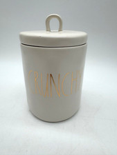 Rae Dunn Oval Snack Plate Set of 6 - Word Stamp Series (DEVOUR, SNACK, YUM)