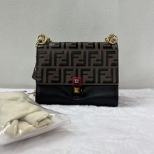 Fendi Kan U Flap Bag in FF Embossed Leather