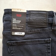 Levi's Black Denim Jeans, Waterless, Size 28, Made in Poland, listing 5