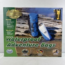 Lewis & Clark Outdoors Waterproof Roll-Top Dry Bag Backpack, Blue/Black — listing 2